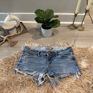 Excellent Condition PAIGE Blue Distressed Jean Shorts